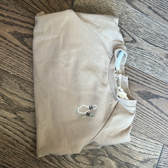 Miles the label 18 months baby toddler long sleeve crewneck brown bowling ruffle - Picture 3 of 5